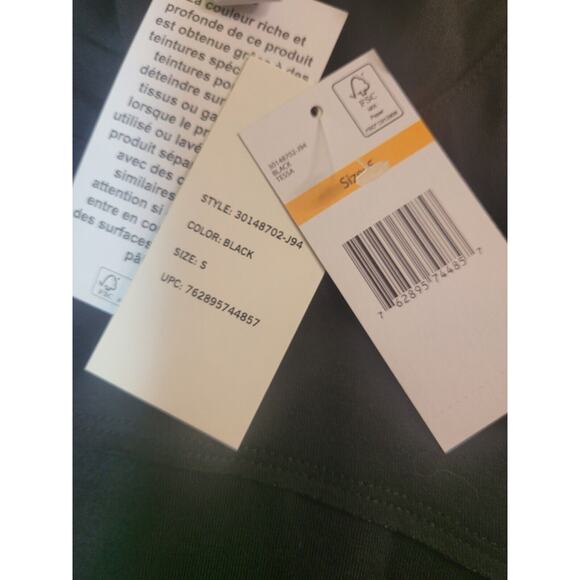 Frayed Jeans Tessa Back Slit Mock Neck Top – Women’s Small – Black – NWT - Picture 8 of 11